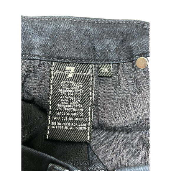 7 for All Mankind Jeans Womens 28 Blue Dark Wash Denim Kimmie Straight Leg - Picture 7 of 12